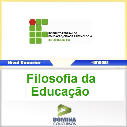 Apostila Concurso IFMS 2015 Filosofia da Educação