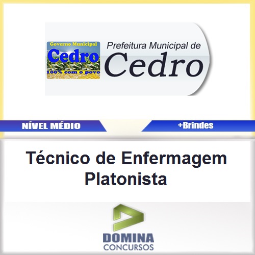 Apostila Prefeitura Cedro Técnico Enfermagem Platonista