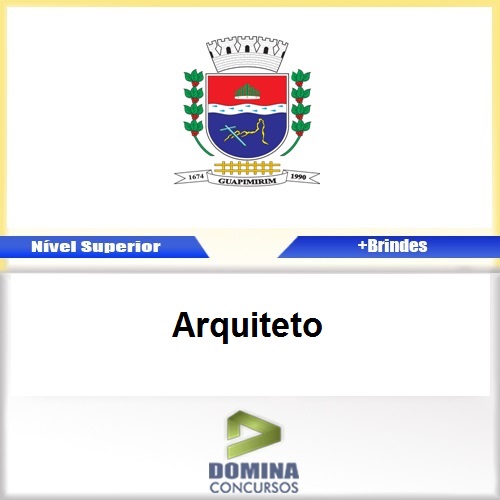 Apostila Prefeitura de Guapimirim 2016 Arquiteto PDF