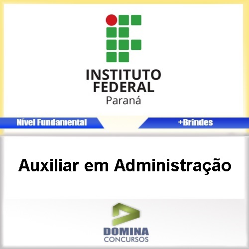 Apostila IFPR 2017 Auxiliar em Administração PDF
