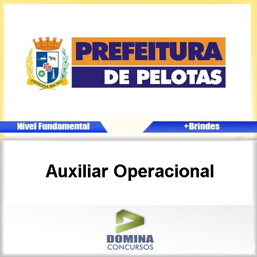 Apostila Concurso Pelotas RS 2017 Auxiliar Operacional