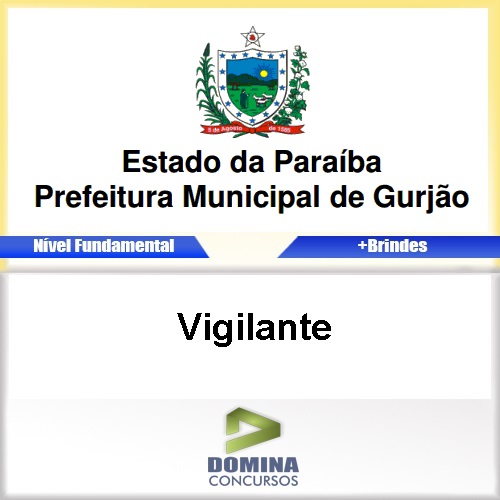 Apostila Concurso Gurjão PB 2017 Vigilante PDF
