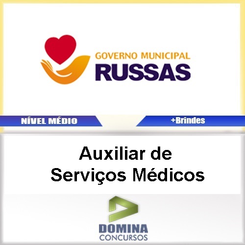 Apostila Russas CE 2017 Auxiliar de Serviços Médicos