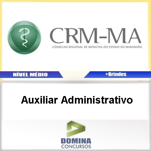 Apostila Concurso CRM MA 2017 Auxiliar Administrativo