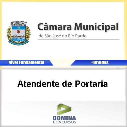 Apostila São José Rio Pardo 2017 Atendente de Portaria