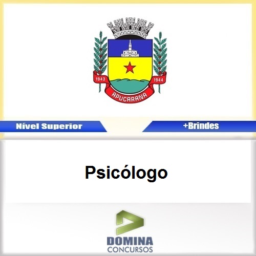 Apostila Concurso Apucarana PR 2017 Psicólogo