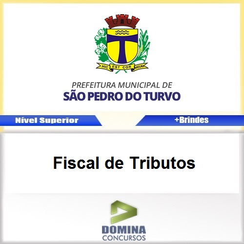 Apostila São Pedro do Turvo SP 2017 Fiscal de Tributos