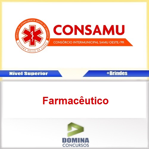 Apostila Concurso CONSAMU 2017 Farmacêutico