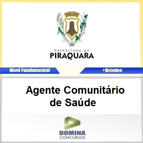 Apostila Piraquara PR 2017 Agente Comunitário de Saúde