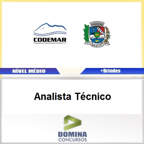 Apostila Concurso CODEMAR RJ 2017 Analista Técnico