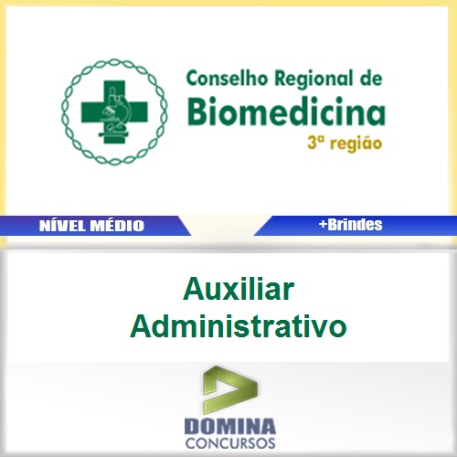 Apostila CRBM 3ª Região 2017 Auxiliar Administrativo