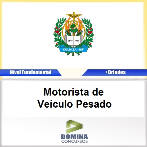 Apostila Colniza MT 2017 Motorista de Veículo Pesado