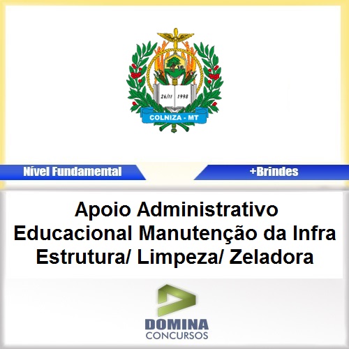 Apostila Colniza MT 2017 Limpeza Zeladora PDF