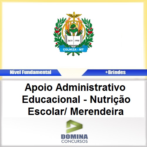 Apostila Colniza MT 2017 Nutrição Escolar Merendeira