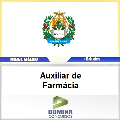Apostila Concurso Colniza MT 2017 Auxiliar de Farmácia