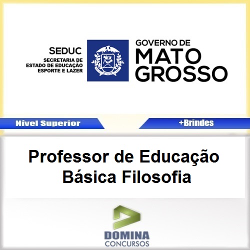 Apostila SEDUC MT 2017 Professor de Filosofia
