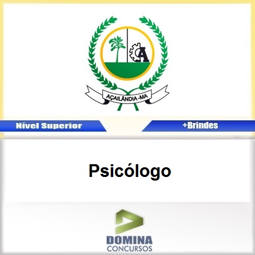 Apostila Concurso Açailândia MA 2017 Psicólogo