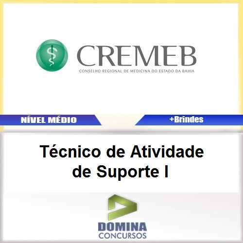 Apostila CREMEB BA 2017 Técnico de Atividade de Suporte I