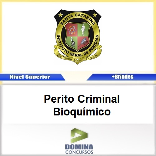 Apostila Concurso IGP SC 2017 Perito Criminal Bioquímico