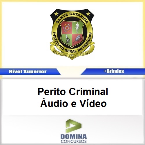 Apostila IGP SC 2017 Perito Criminal Áudio e Vídeo
