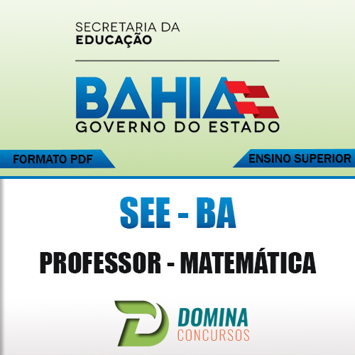 Apostila Concurso SEE BA 2017 Professor de Matemática