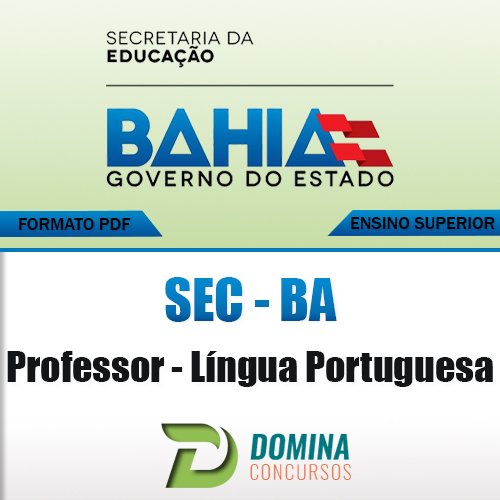 Apostila Concurso SEC BA 2017 Professor de Língua Portuguesa