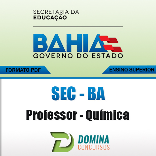 Apostila Concurso SEC BA 2017 Professor de Química R$29,99