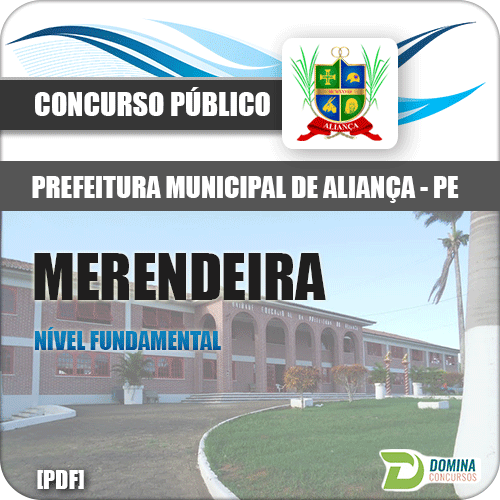 Apostila Concurso Pref Aliança PE 2018 Merendeira