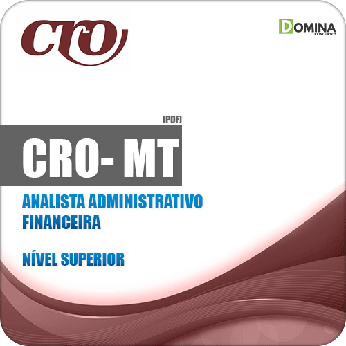 Apostila CRO MT 2018 Analista Administrativo Financeira