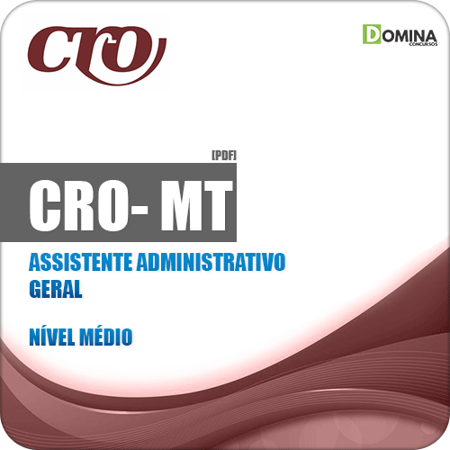 Apostila CRO MT 2018 Assistente Administrativo Geral