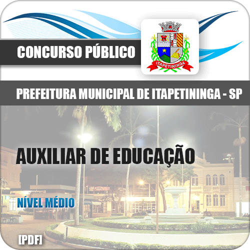 Apostila Auxiliar de Educação Presidente Getúlio SC 2026