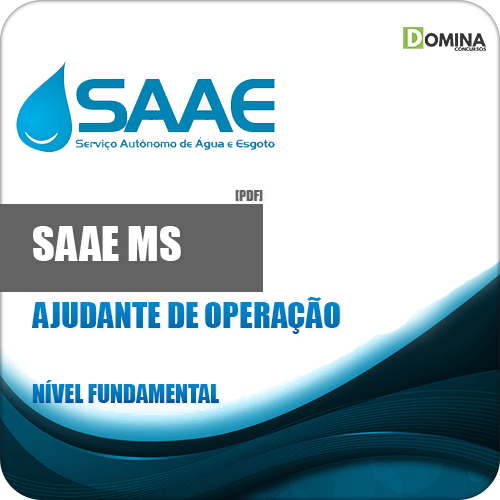 Apostila SAAE Costa Rica MS 2018 Ajudante de Operação