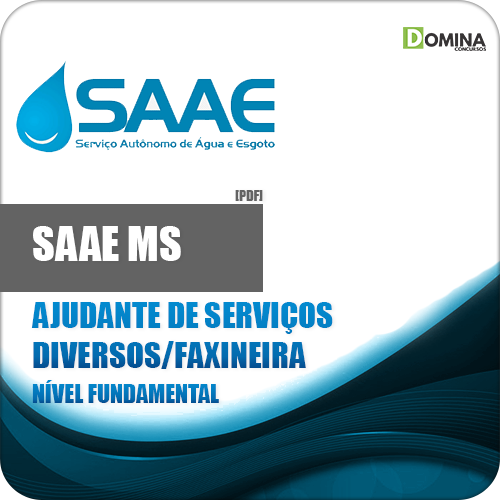 Apostila SAAE Costa Rica MS 2018 Ajudante Serviços Diversos