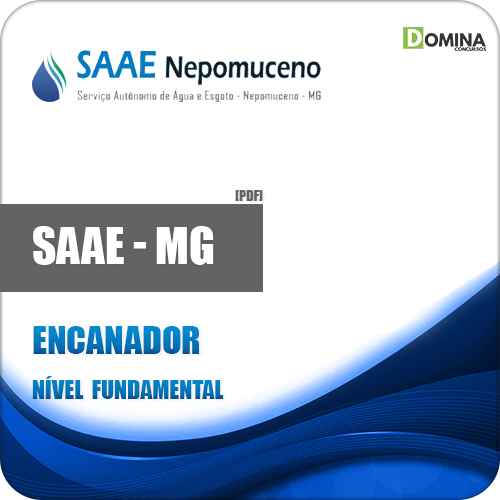Apostila SAAE Nepomuceno MG 2018 Encanador