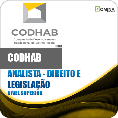 Apostila CODHAB DF 2018 Analista Direito e Legislação