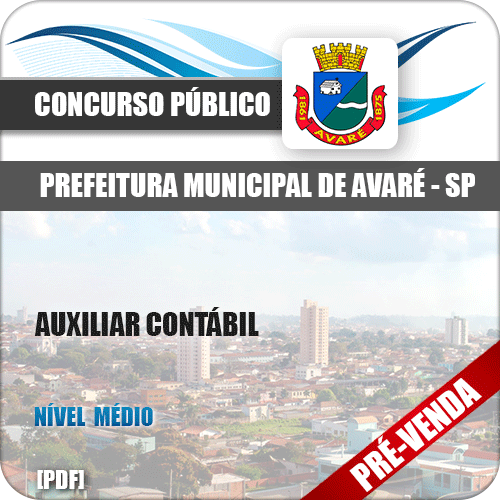 Apostila Auxiliar Contábil Câmara Santa Adélia SP 2026