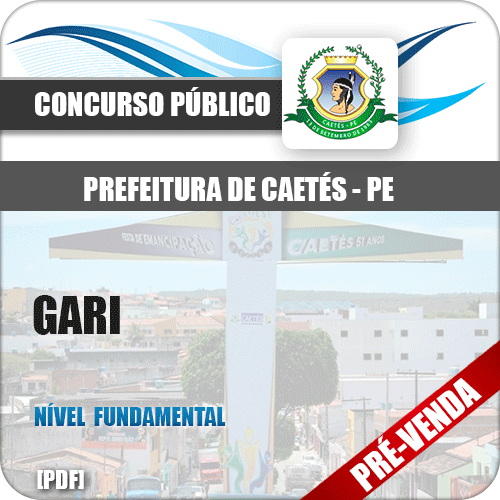 Apostila Pref Caetés PE 2018 Gari