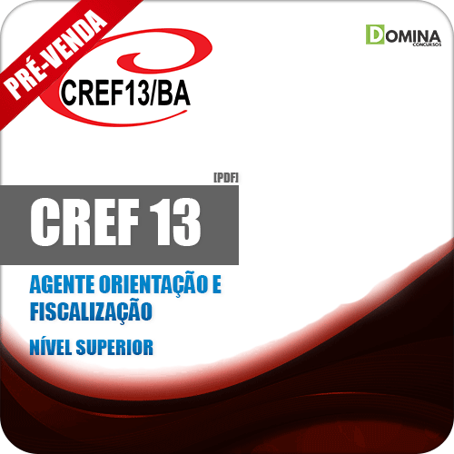 Apostila CREF 13 BA 2018 Agente Orientação e Fiscalização