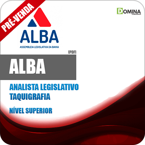 Apostila AL BA 2018 Analista Legislativo Taquigrafia