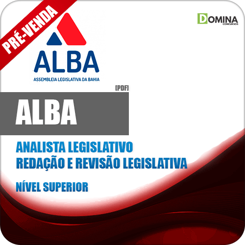 Apostila AL BA 2018 Analista Legislativo Redação Revisão Legislativa