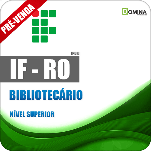Apostila Instituto Federal de Rondônia RO 2018 Bibliotecário