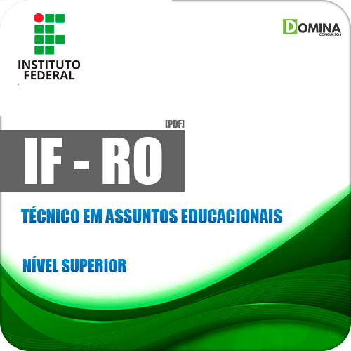 Apostila IF RO 2018 Técnico em Assuntos Educacionais