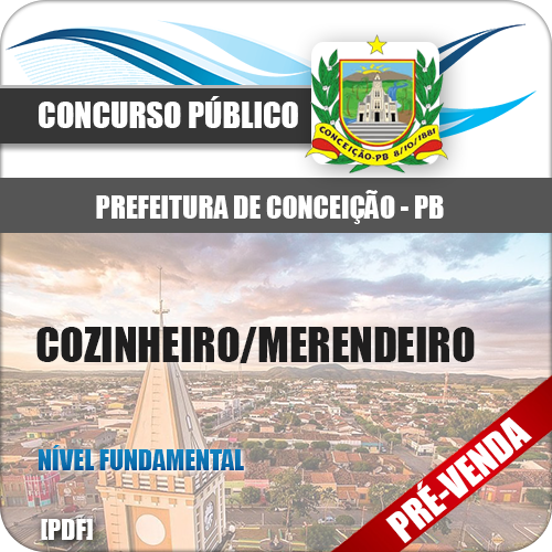 Apostila Cozinheiro Merendeiro Cuité PB 2026