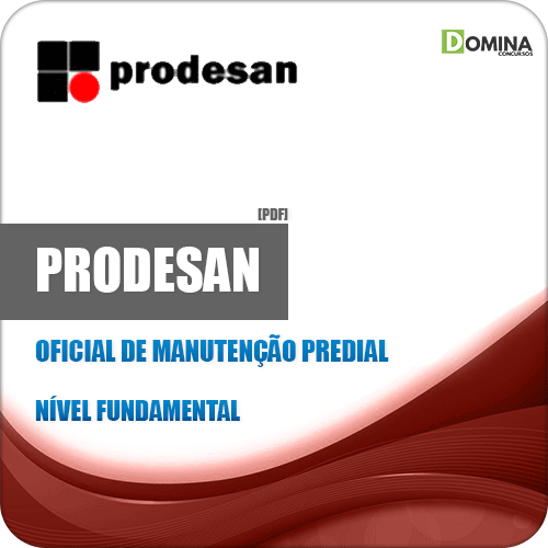 Apostila PRODESAN SP 2023 Oficial de Manutenção Predial