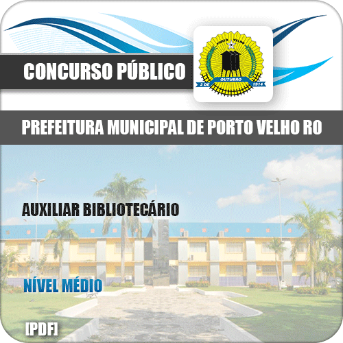 Apostila Pref Porto Velho RO 2019 Auxiliar Bibliotecário