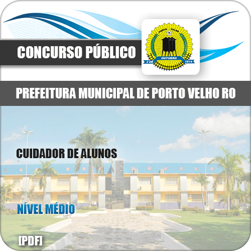 Apostila Pref Porto Velho RO 2019 Cuidador de Alunos