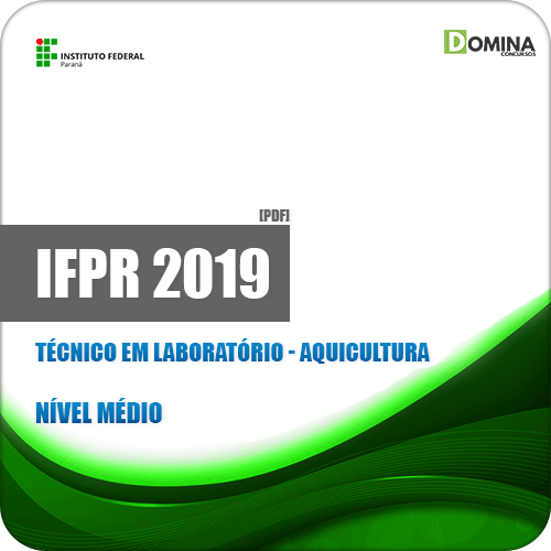 Apostila IFPR 2019 Técnico em Laboratório Aquicultura