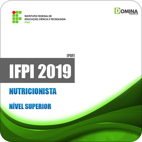Apostila Concurso Público IFPI 2019 Nutricionista