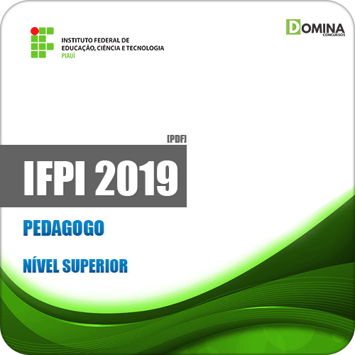 Apostila Concurso Público IFPI 2019 Pedagogo