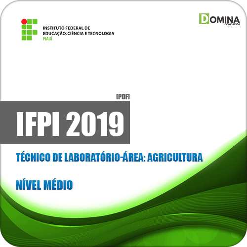 Apostila Concurso IFPI 2019 Técnico de Laboratório Agricultura
